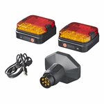 Set di illuminazione per rimorchio LED con magneti senza fili (Bluetooth) a 7 poli