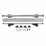 Supporto per barre portatutto per barre portatutto chiuse 120cm alluminio 75kg