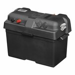 Scatola batteria 35x18x23cm 2x USB - 1x presa 12V - Voltmetro - 2x spina Anderson