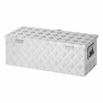Cassetta porta attrezzi in alluminio per rimorchio 760 x 320 x H270 mm