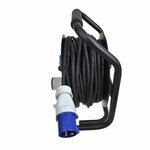 Avvolgicavo CEE 25M 3x2,5mm² (2x Schuko + 1x CEE)