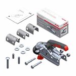 Giunto sferico AK270 tondo dia 35/40/45/50 mm 2700 kg con serratura e sfera di sicurezza