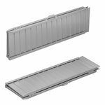 Rampa pieghevole in alluminio per sedia a rotelle 122x73cm 270kg