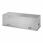 Cassetta porta attrezzi in alluminio per rimorchio 1450 x 520 x H 460 mm