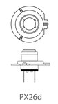 Lampadina auto 12V 55W PX26d H7 in scatola