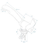 Miscelatore Keramik Style 12V dia 33 mm cromato