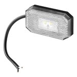 Lampada di segnalazione 12 24V bianco 80 x 44 mm LED