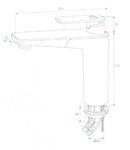 Miscelatore Vector S Cucina diam. 33 mm cromato in scatola