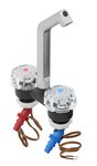 Miscelatore De Luxe dia 20 mm nero cromo  manopola grande