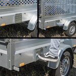 Gradino pieghevole per rimorchio 195 x 175 mm
