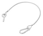 Cavo portellone posteriore 42 cm - 1x M8 e moschettone
