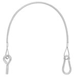 Cavo portellone posteriore 42 cm - 1x M8 e moschettone