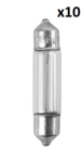 Lampada auto 12V 10W SV8.5 11x43 x10 pezzo