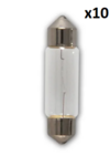 Lampada auto 12V 10W SV8.5 11x38 x10 pezzo