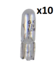 Lampadina auto 12V 1.2W T5 W2x4.6d 10 pezzo