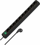Multipresa con interruttore 10 prese nero 3m h05vv-f 3g1,5