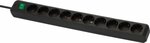 Multipresa con interruttore 10 prese nero 3m h05vv-f 3g1,5