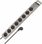 13.500a presa di corrente  a 8 prese argento 2,5m h05vv-f 3g1,5