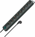 Presa multipla 8 prese nero 2m h05vv-f 3g1,5