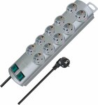 Multipresa 10 prese argenta 2m h05vv-f 3g1,5 prese a 5 vie commutabili