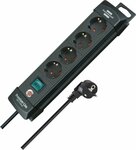 Presa multipla 4 prese nero 1,8m h05vv-f 3g1,5