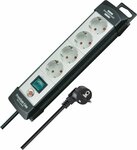 Ciabatta elettrica a 4 prese nero luce 5m h05vv-f 3g1.5