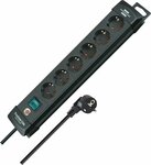 Presa multipla 6 prese nero 3m h05vv-f 3g1,5