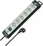 Prolunga business a 6 prese nero grigio chiaro 5m h05vv-f 3g1.5