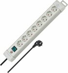 Presa multipla 8 prese grigio chiaro 3m h05vv-f 3g1,5