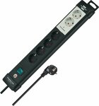 Cavo di prolunga technik 2+4 prese, nero 3m h05vv-f 3g1.5