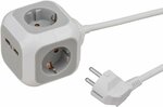 Cubo multipresa 2 usb e 4 prese, 1,4 m h05vv-f 3g1,5