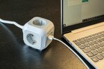 Cubo multipresa 2 usb e 4 prese, 1,4 m h05vv-f 3g1,5