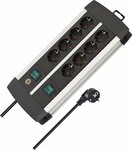 Presa multipla tecnica 8 prese duo nero 3m h05vv-f 3g1,5 prese commutabili a quattro