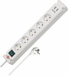 Ciabatta bremounta con caricatore usb 5 prese bianco 3m h05vv-f 3g1,5 con interruttore
