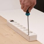 Ciabatta bremounta con caricatore usb 5 prese bianco 3m h05vv-f 3g1,5 con interruttore