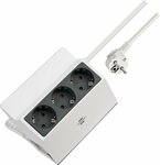 Multipresa agganciabile 3 grigio 3m h05vv-f 3g1,5 bianco antracite