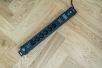 60.000a multipresa di protezione dalle sovratensioni con funzione di ricarica usb 6 prese nera 3m h05vv-f3g1,5