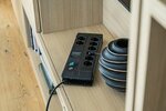 60.000a presa multipla con protezione di sovratensione 8 prese duo nero 3m h05vv-f 3g1,5