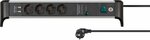 60.000a presa multipla con funzione di ricarica usb 4 vie 1.8m h05vv-f 3g1.5