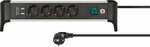 Presa multipla con funzione di ricarica usb a 4 vie 1,8m h05vv-f 3g1.5
