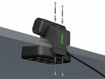 Duplex striscia di prese da tavolo, 1x usb c, 1x usb a, 10x prese di contatto di protezione, argento nero
