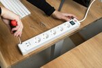 Ciabatta con 2 prese di ricarica usb c 5x bianco 3m h05vv-f3g1,5