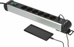 Multipresa a 6 vie con usb c pd 30w e usb a 18w 3 m h05vv-f3g1.5