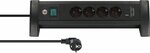 Multipresa premium office-line a 4 vie nera con usb c pd 30w e usb a 18w, 1,8 m h05vv-f3g1,5