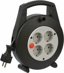 scatola per cavi 4 prese, nero grigio chiaro 5m H05VV-F 3G1,5