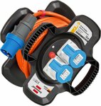 Avvolgicavo in gomma X-Gum CEE IP 44 per campeggio marittimo 10m H07RN-F 3G2,5