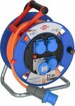 Avvolgicavo Garant CEE IP44 da campeggio marittimo 25 m H07RN-F 3G2,5, 1xCEE230V 16A, 3x prese di contatto protettive