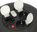 Box avvolgicavo VL2-X 3 prese con ricarica USB nero 10m H05VV-F 3G1,5