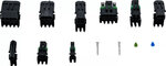 Assortimento connettori impermeabili 232 pz
