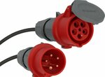 Cavo di prolunga CEE IP44 10m nero H07RN-F 5G2.5 a 5 poli 400V 16A